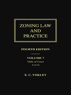 cover image of Zoning Law and Practice